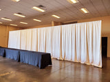 Pipe and Drape White