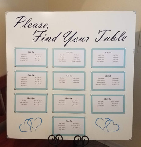 Sign, Seating Chart