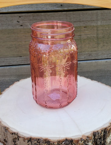 Mason jar, pink
