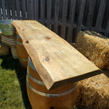 Bar, Estate Barrels Honey Oak with Live Edge Slab