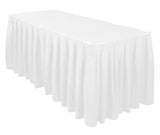 Table, 8 ft banquet white folding